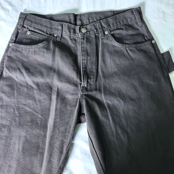 Dura Drive Carpenter Cargo Pants Mens 34 x 32 Mid Rise Black New Unworn Workwear - Picture 4 of 8